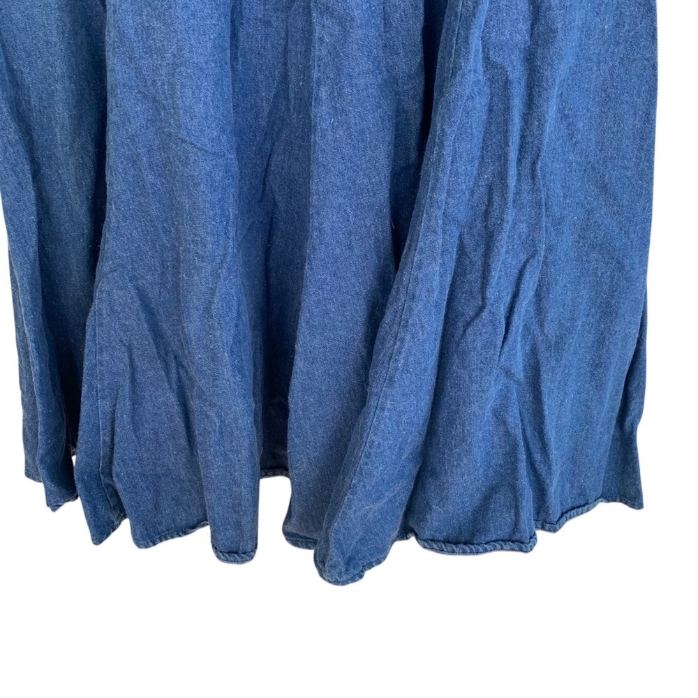Vintage 1849 Ranchwear Denim Blue Skirt Rodeo Rockabilly Women’s - Picture 4 of 7